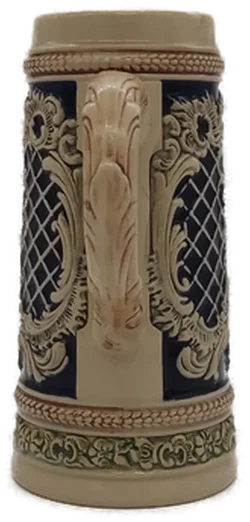Gerz Bierkrug mit Trachtenmotiv in beige, Höhe 18cm - Bild 4