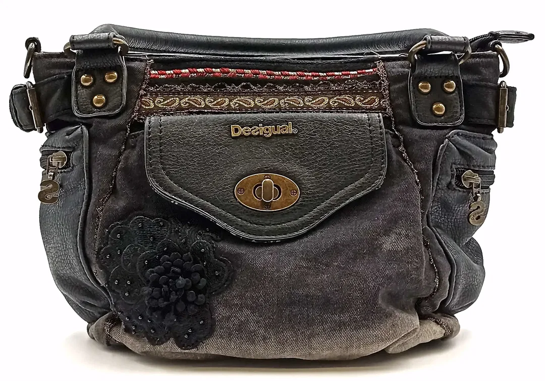 Desigual Damentasche gemustert schwarz  – Bild 2