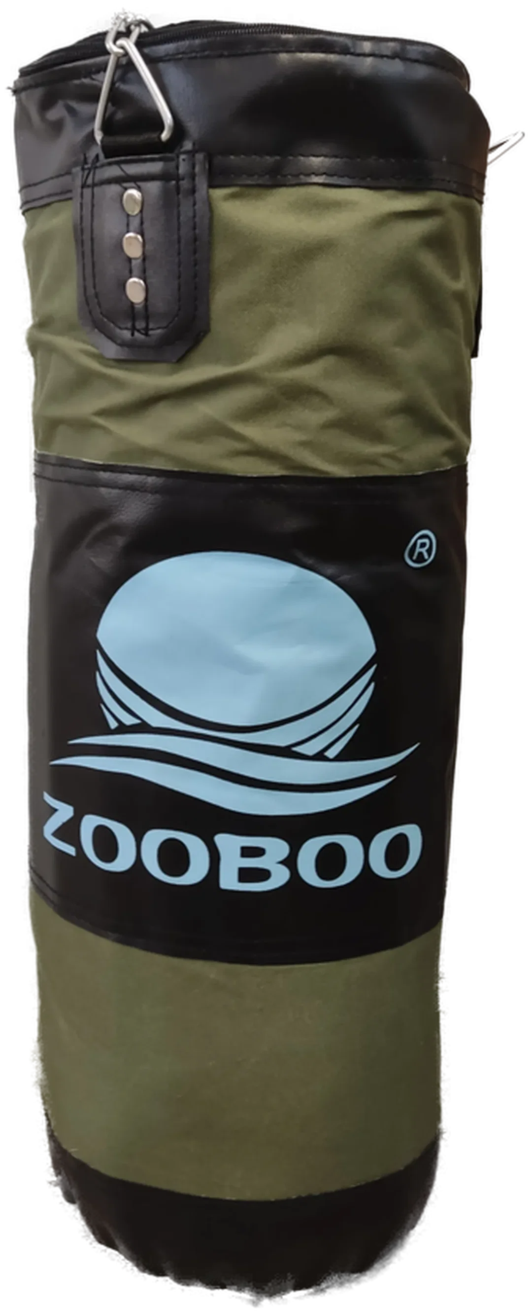 ZOOBOO Leerer Boxsack zum Selbstbefüllen in olivgrün-schwarz – Bild 3
