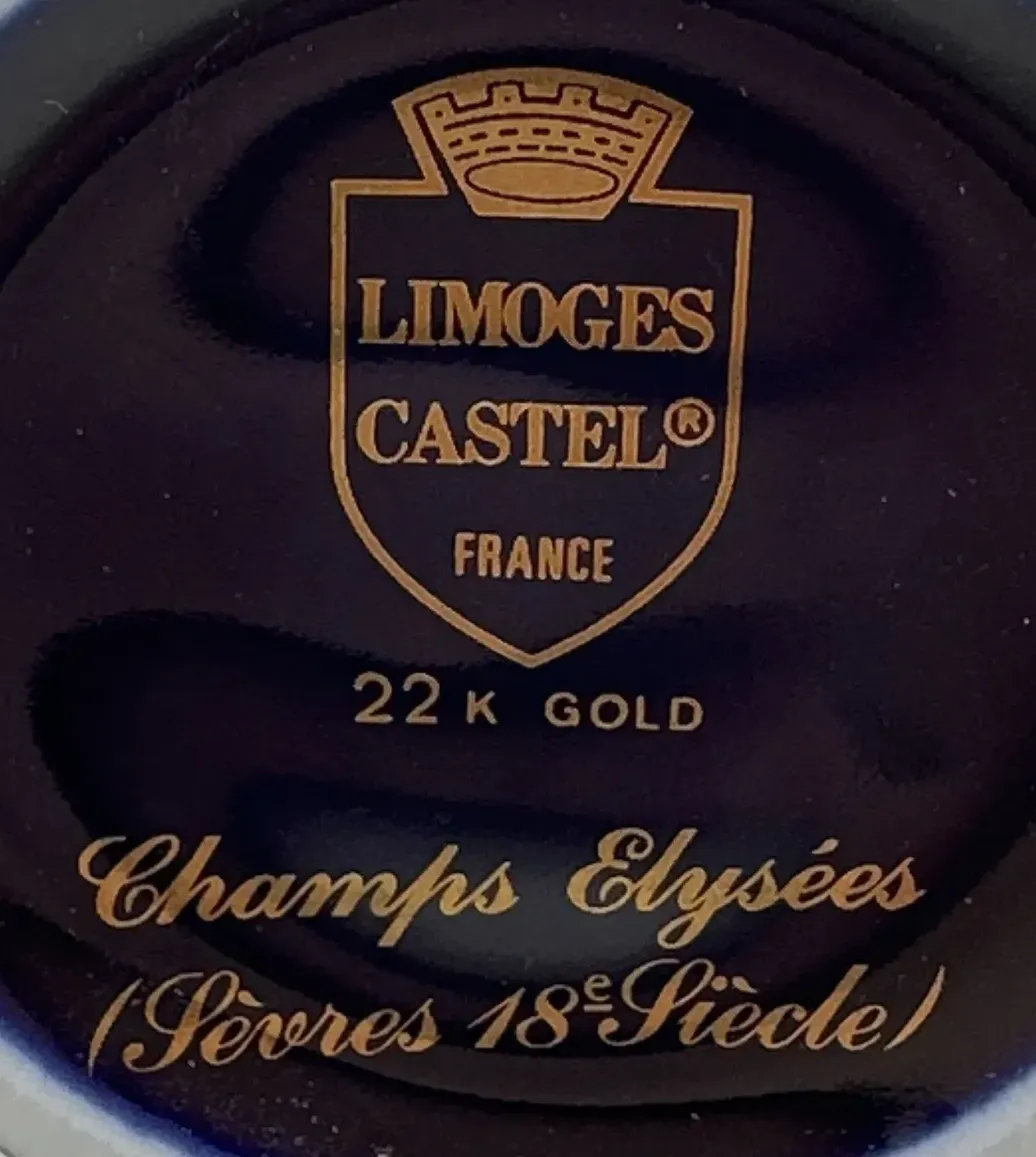 Limoges France - kleine Vase und Kanne Set – Bild 3