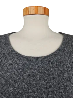 Garnet Hill Damen Pullover (Kaschmir), grau - Gr. M - Bild 4