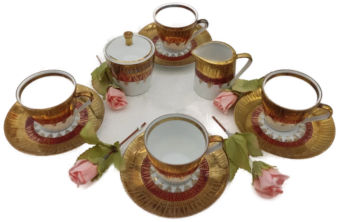 Bavaria Porzellan Kaffeeservice mit Schönheitsfehler | Vintage-Schatz - Bild 1