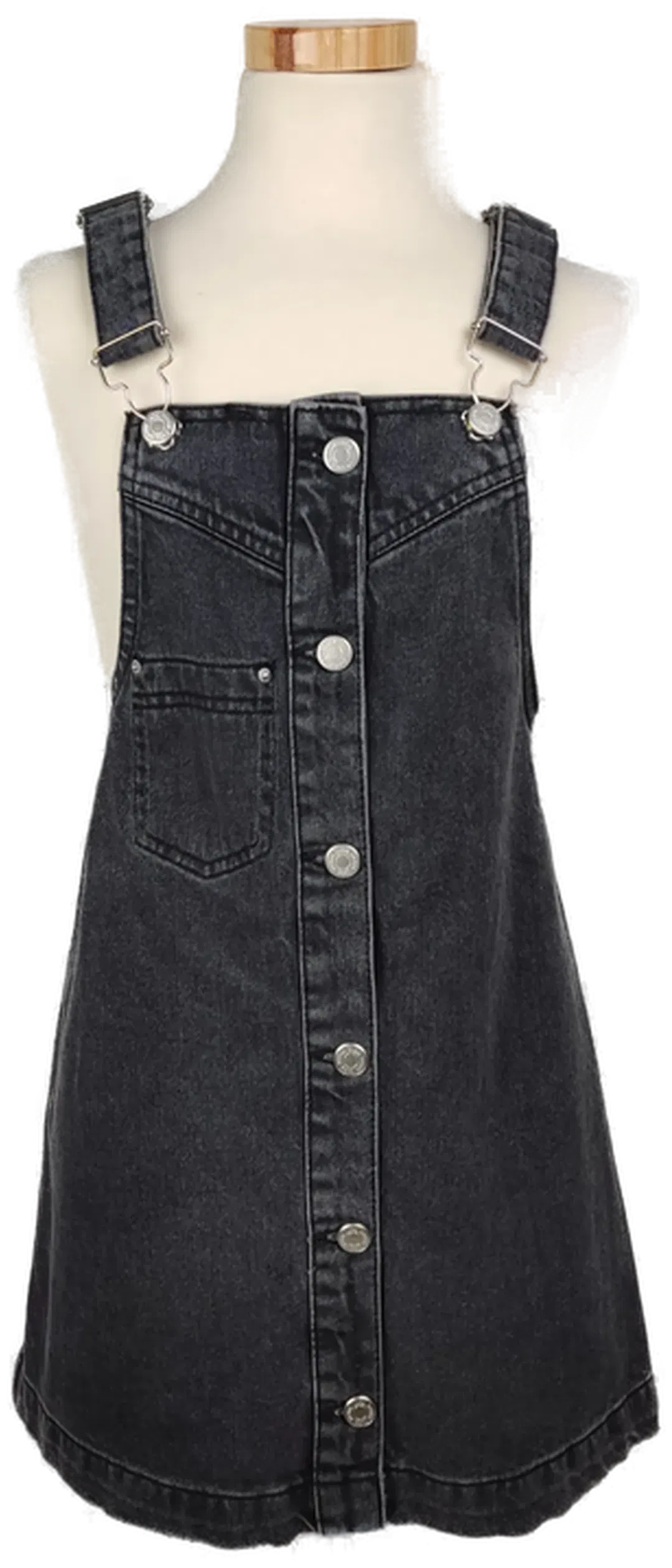 Zara Kids Mädchen Jeanskleid dunkelgrau - 140 - Bild 4