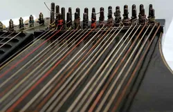 Vintage Konzertzither mit Tasche, ca. 62×34 cm - Bild 5