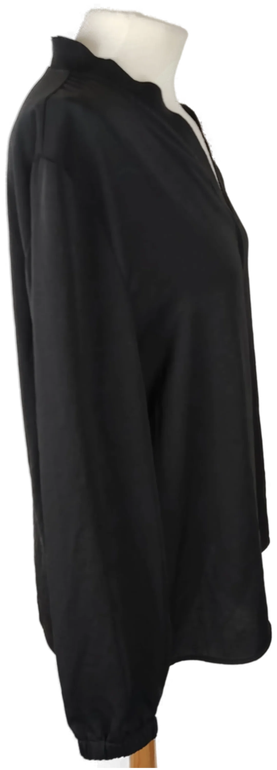Marc Cain Bluse V-Ausschnitt Unifarben | Wie Neu – Bild 3