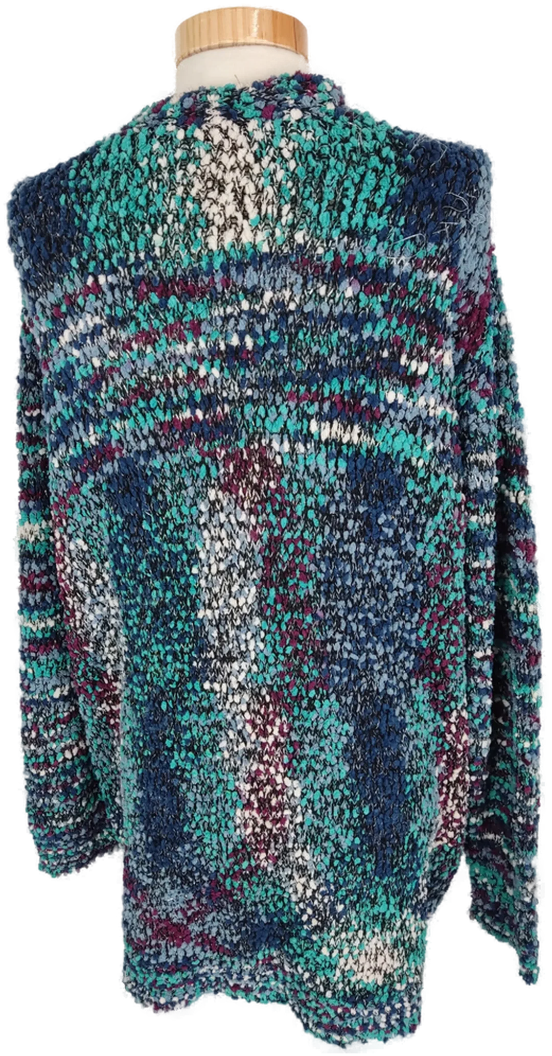 Cardigan, "Laura Torelli Classic", langarm, bunt/gestrickt, Größe XL – Bild 3