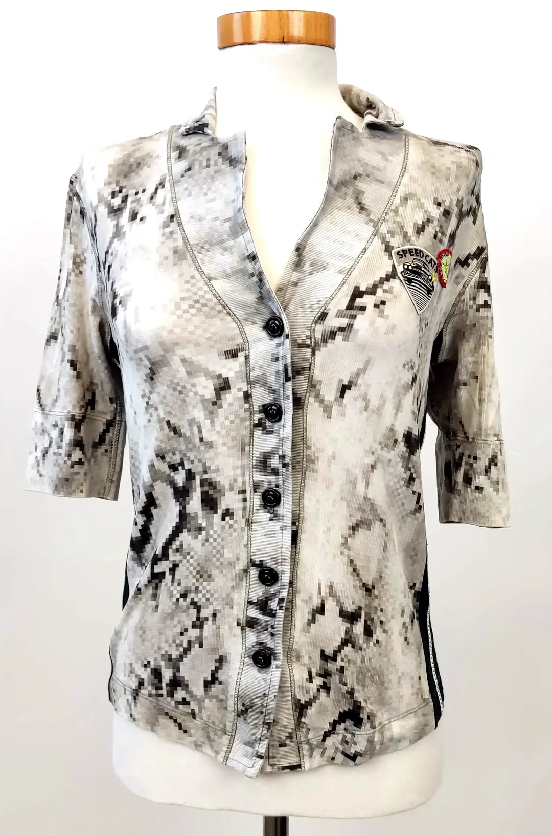 MARCCAIN Sports Damen T-Shirt gemustert - Gr. S - Bild 4