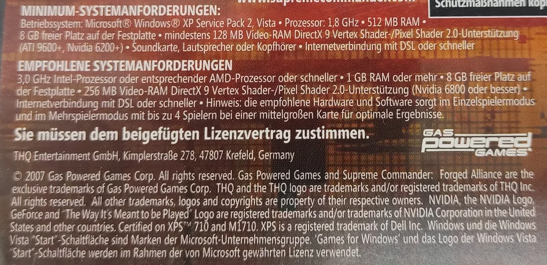 PC Game DVD-ROM Supreme Commander Forged Alliance – Bild 4