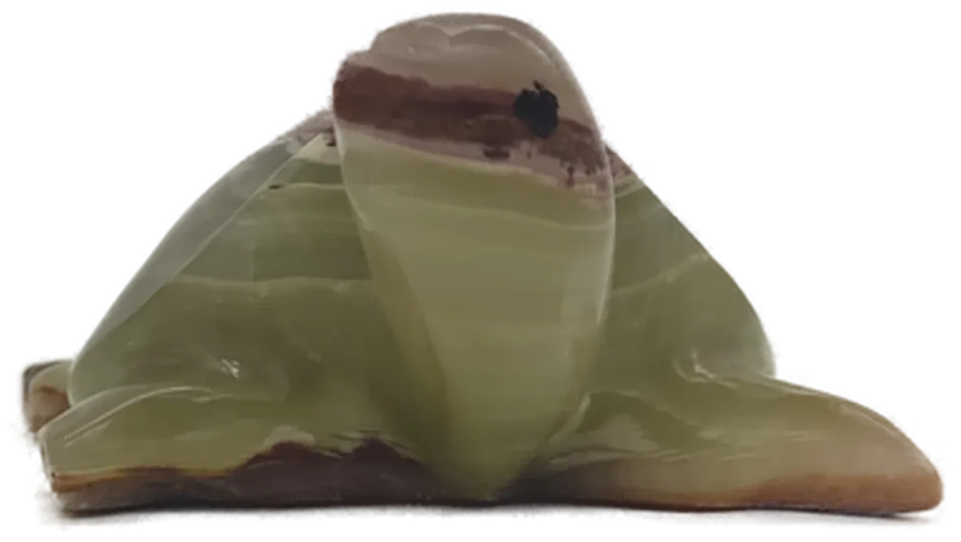Dekofigur Schildkröte aus Onyx-Stein  – Bild 4