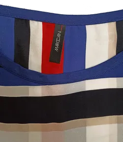 Marc Cain Damen Blusenshirt aus Seide mehrfarbig Gr. M - Bild 3