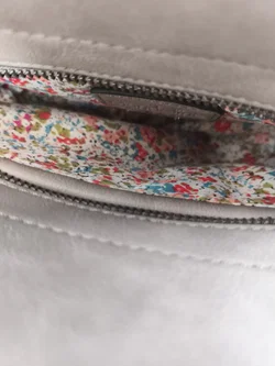 Mandoline, Handtasche rund, grau - Bild 3