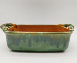 Bunte Auflaufform Keramik - 14x16x8cm - Bild 2