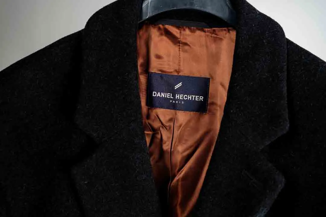 Winter Daniel Hechter Herren-Mantel, lang, dunkelgrau, Gr. 52, L-XL – Bild 2