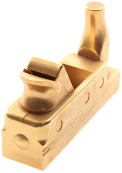 Messing Miniatur-Holzhobel – Dekoration / Sammlerstück – 9 cm – massives Messing - Bild 4