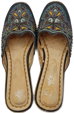 Damenschuhe Pantoletten orientalisch gemustert - Gr..39 - Bild 3