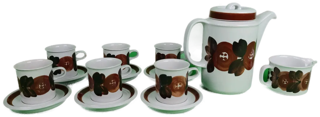 14-teiliges Vintage-Kaffeeservice der Marke Arabia Finnland - Bild 1