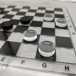 Dame-Brettspiel Sonstige Transparent Plexiglas | Zeitloser Klassiker - Bild 3