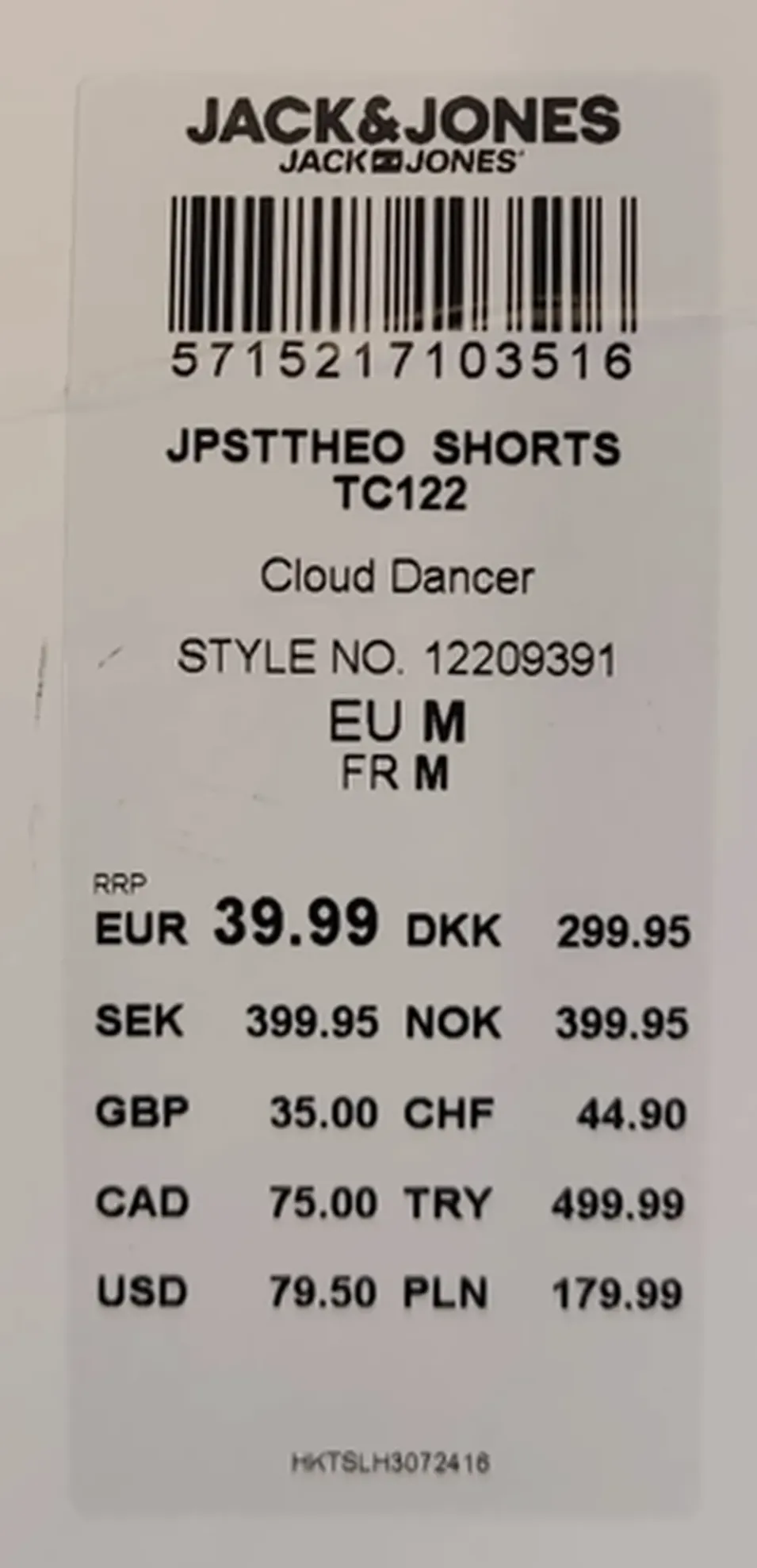 Jack & Jones Herrenshorts weiß Gr. M – Bild 4