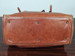 Texier Vintage Leder Reisetasche, braun  - Bild 6