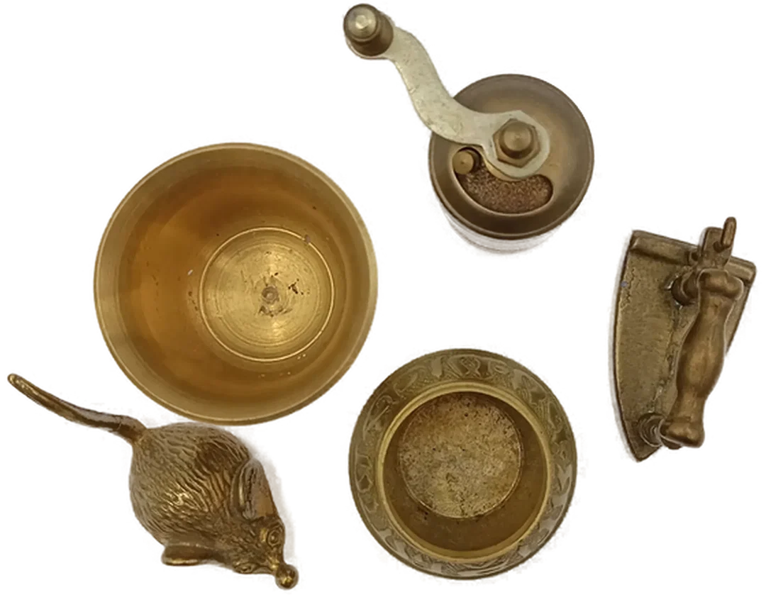 Vintage Messing-Deko-Set (5-teilig) – Bild 2