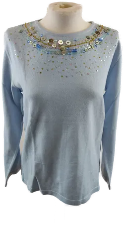 Olsen Damen Pullover mit Pailletten  - Bild 3