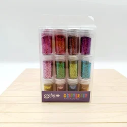 12-tlg. Bastelglitter Grafia Plus, | buntes Glitzerset – Vorschau 2