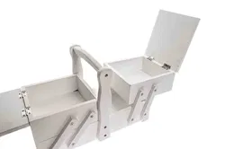 Nähkästchen Weiß mit Verzierungen - Bild 3