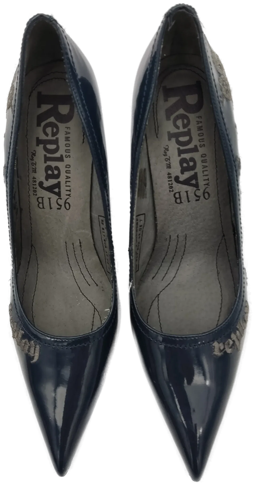 Replay Damen Pumps dunkelblau Gr. 37 – Bild 5