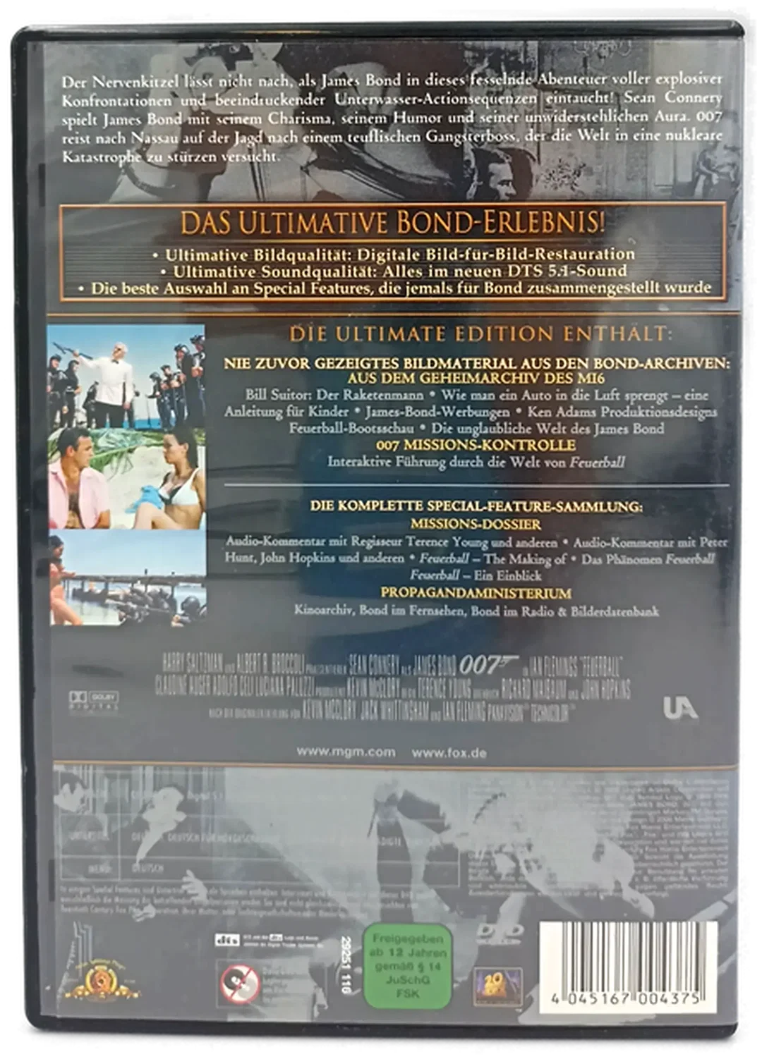DVD "James Bond 007 - Feuerball" – Bild 2