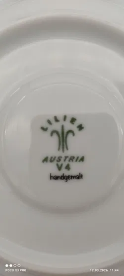Lilien Porzellan Mocca-Untersetzer 6er | Sammlerstück - Bild 8