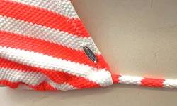 Skiny Triangel-Bikini neon pink/weiß gestreift Gr. 40 - Bild 3