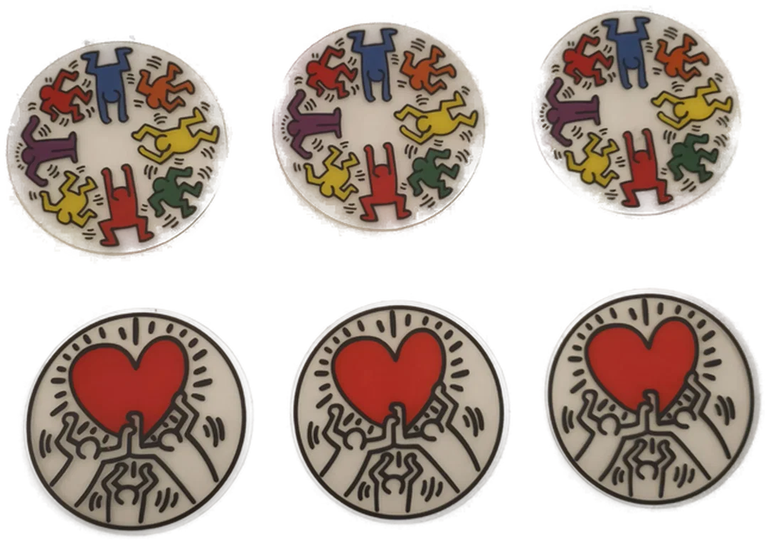 Untersetzer Keith Haring, Transparent, Pop‑Art‑Schatz, Kunststoff - Bild 4