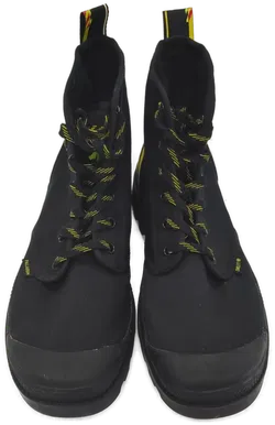 Palladium Schnürstiefeletten Pampa Smiley Change schwarz/gelb - Bild 2