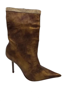 Claudio Astolfi Damen High Heels Stiefeletten, gold/bronze - Gr. 37 – Vorschau 2