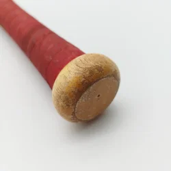 Baseball Schläger aus Holz - mit rotem Griff / robust! – Vorschau 4