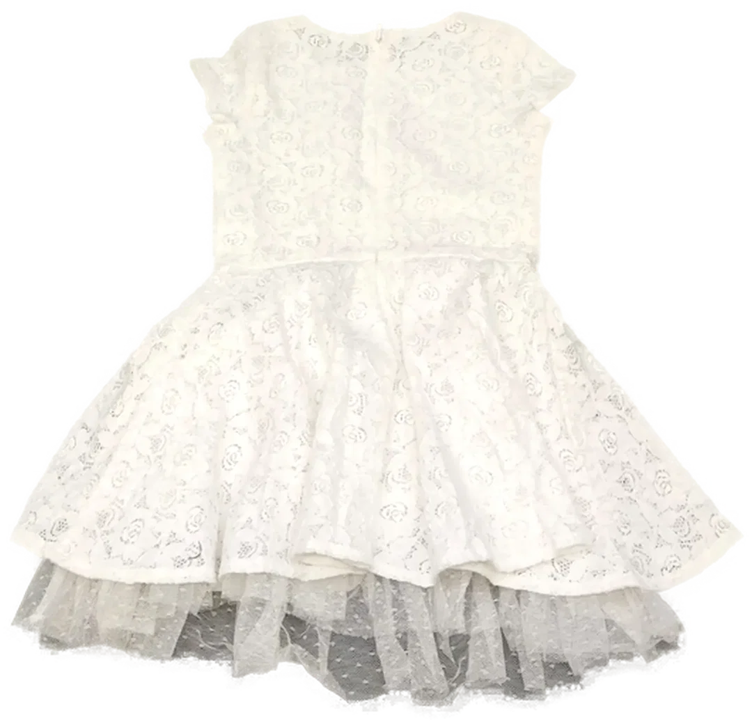 United Colors of Benetton Kinderkleid weiß Gr. XXS – Bild 2
