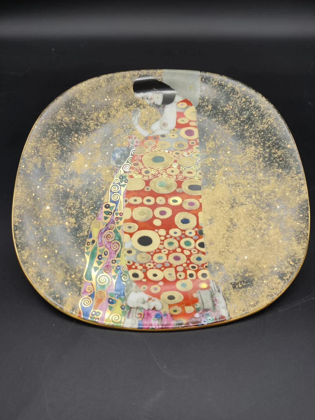 Lilien Porzellan - Sammelteller "Die Hoffnung" Gustav Klimt / Teller-Nr.: 7710 A – Bild 2
