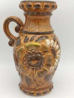 Vintage  Ton Vase aus den 80er - Bild 1