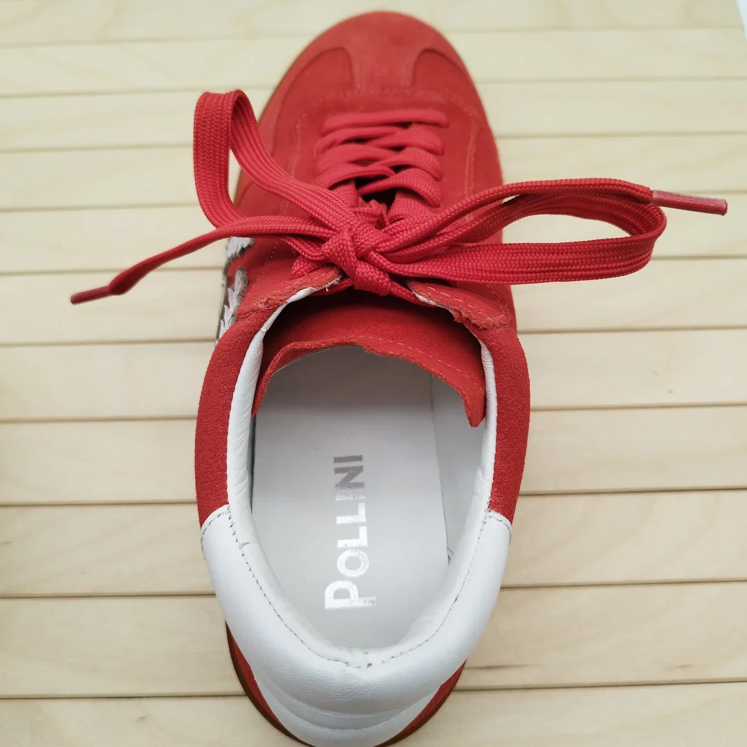 Pollini Sneaker – Rot/Weiß – Größe 38 – Retro-Stil – Bild 5