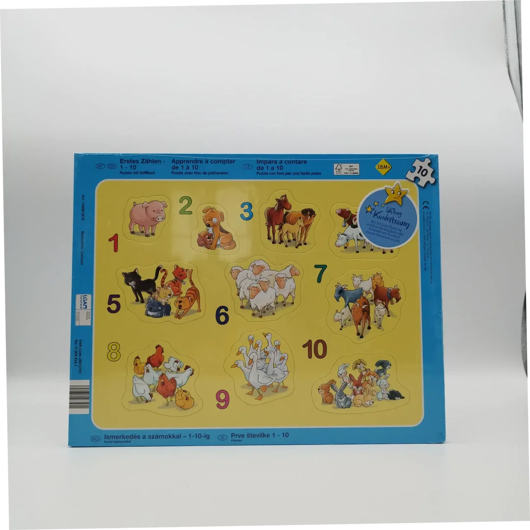 Kinderpuzzle Sonstige, Erstes Zählen, 2 Motive Je 10 Teile | Lernspaß – Bild 2