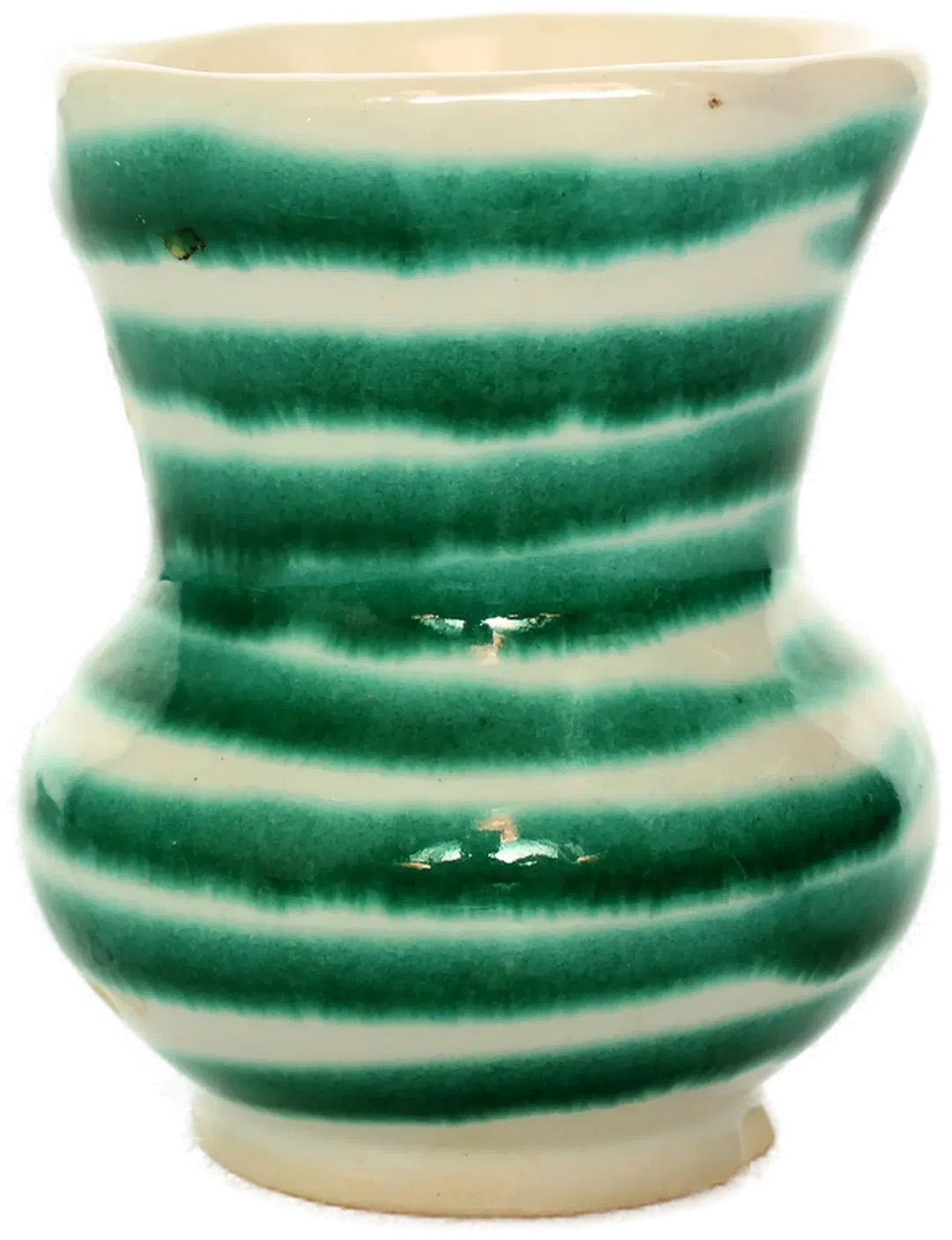 Gmundner Keramik Mini-Vase | Grün geflammt | Handgefertigt  - Bild 4