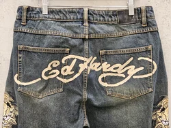ED HARDY Y2K x URBAN OUTFITTERS Herren Jeans, blau - Gr. M – Vorschau 5