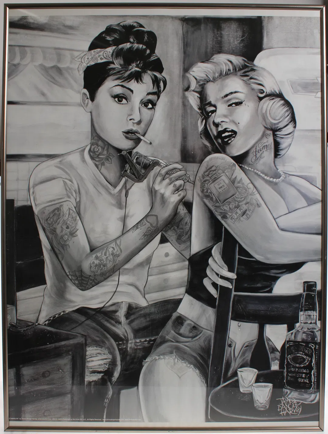 Pop Art/Urban Art Bild von James Danger Harvey/von Audrey Hepburn und Marilyn Monroe - Bild 4