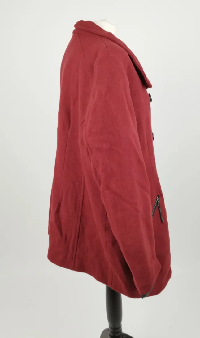 THE OUTERWEAR C&A Mantel Weinrot - Gr. 50 – Bild 2