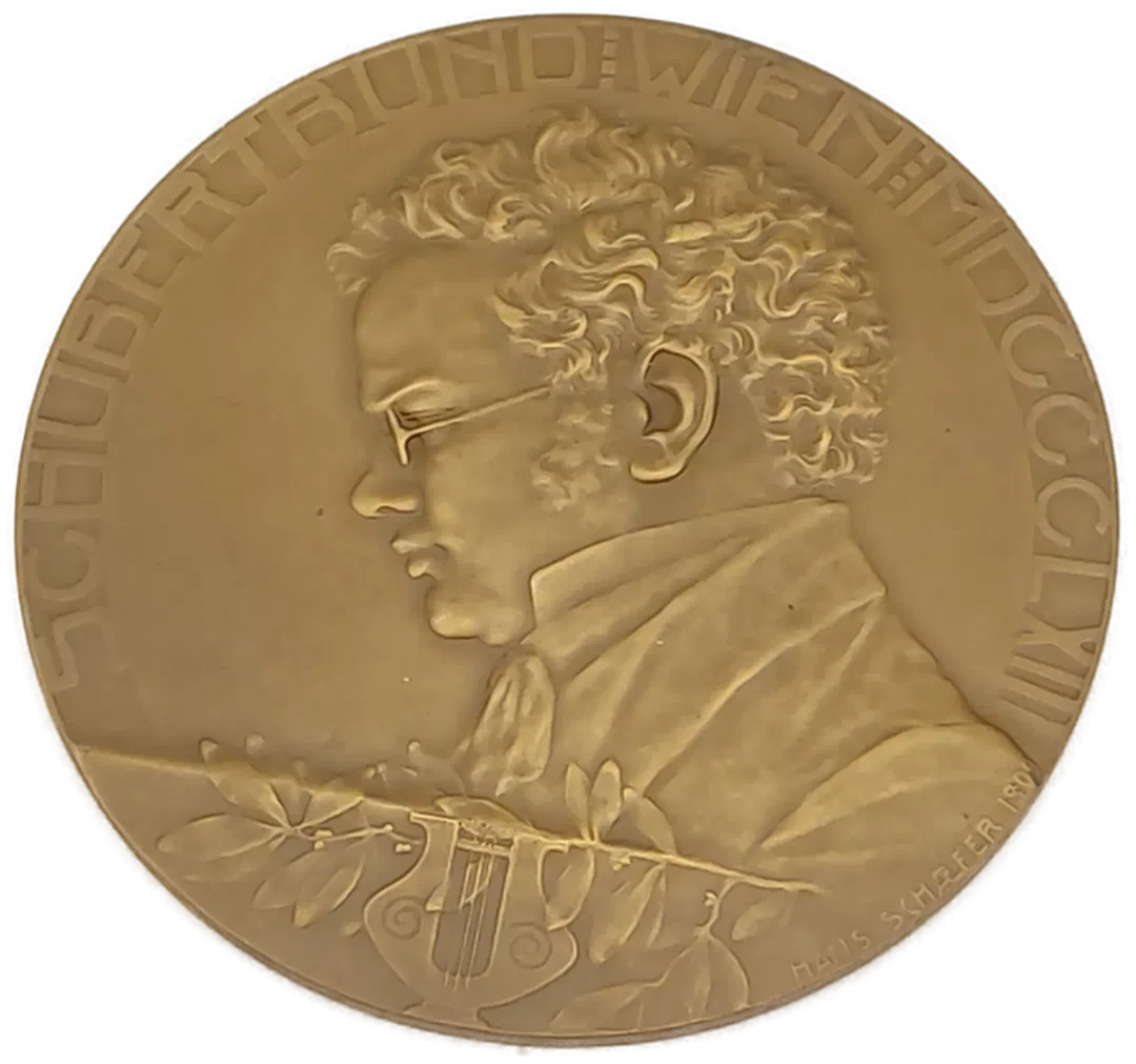 Medaille 100 Jahre Schuberbund aus dem Jahr 1963 - Bild 1