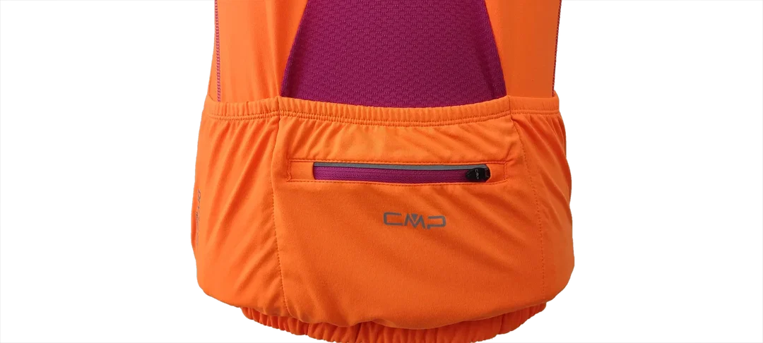 CMP Damen Fahrradtrikot, orange-violett  - Gr. XS / 34 – Bild 4