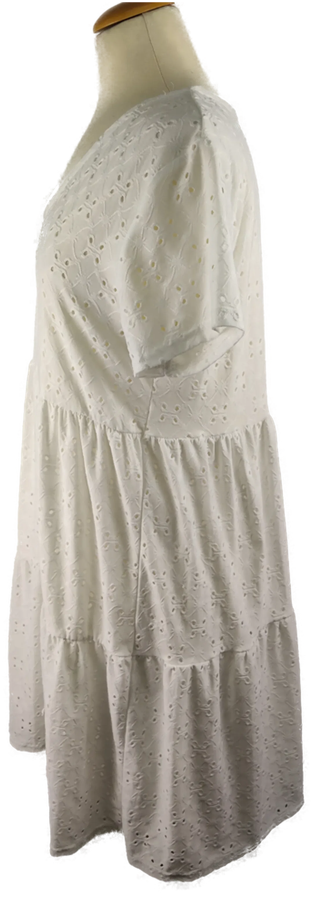 Minikleid Sonstige Viskose Gr. 42 Unifarben | Sommerleicht – Bild 2
