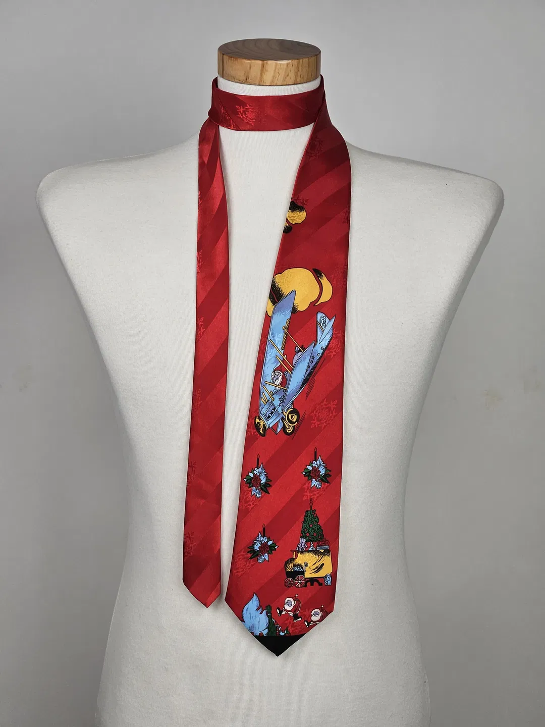 Vintage Gold Tower Seidenkrawatte 