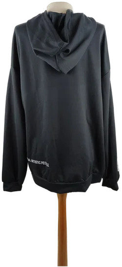 RAP Kapuzenpullover Damen Schwarz Strasssteine | Casual-Chic – Vorschau 2