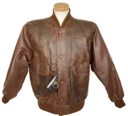 Pervin Herren Lederjacke braun Gr. S - Bild 1